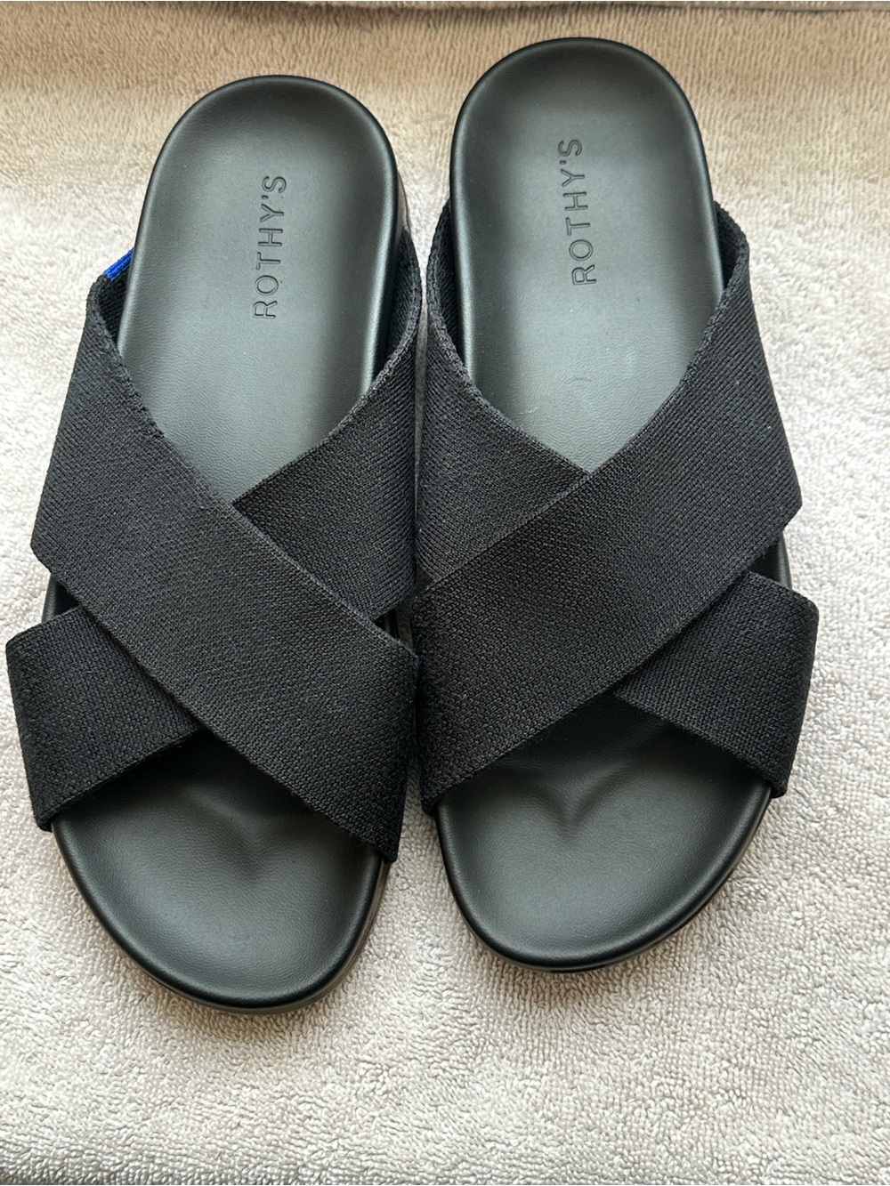 Rothy's Weekend Slide in Black- women’s